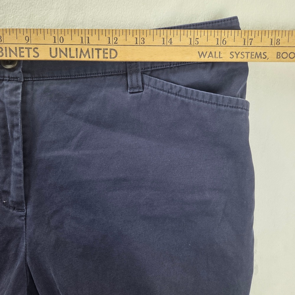 Talbots‎ The Perfect Chino Navy Blue Straight Leg Pants Womens 10P JO3069 - Picture 4 of 8